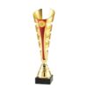 Grote sportbeker goud-rood ET 445