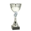 Toernooi beker zilver met blauw accent ET 319