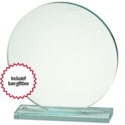 Glazen award rond vanaf 100 mm - W651