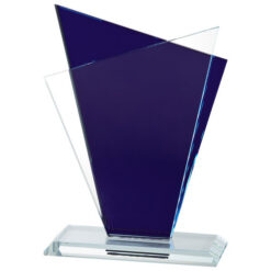 Glazen standaard blauw - GL.051