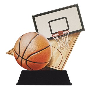 Houten standaard basketbal WT019