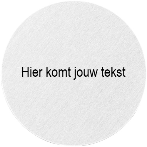 Tekstlabel zilver